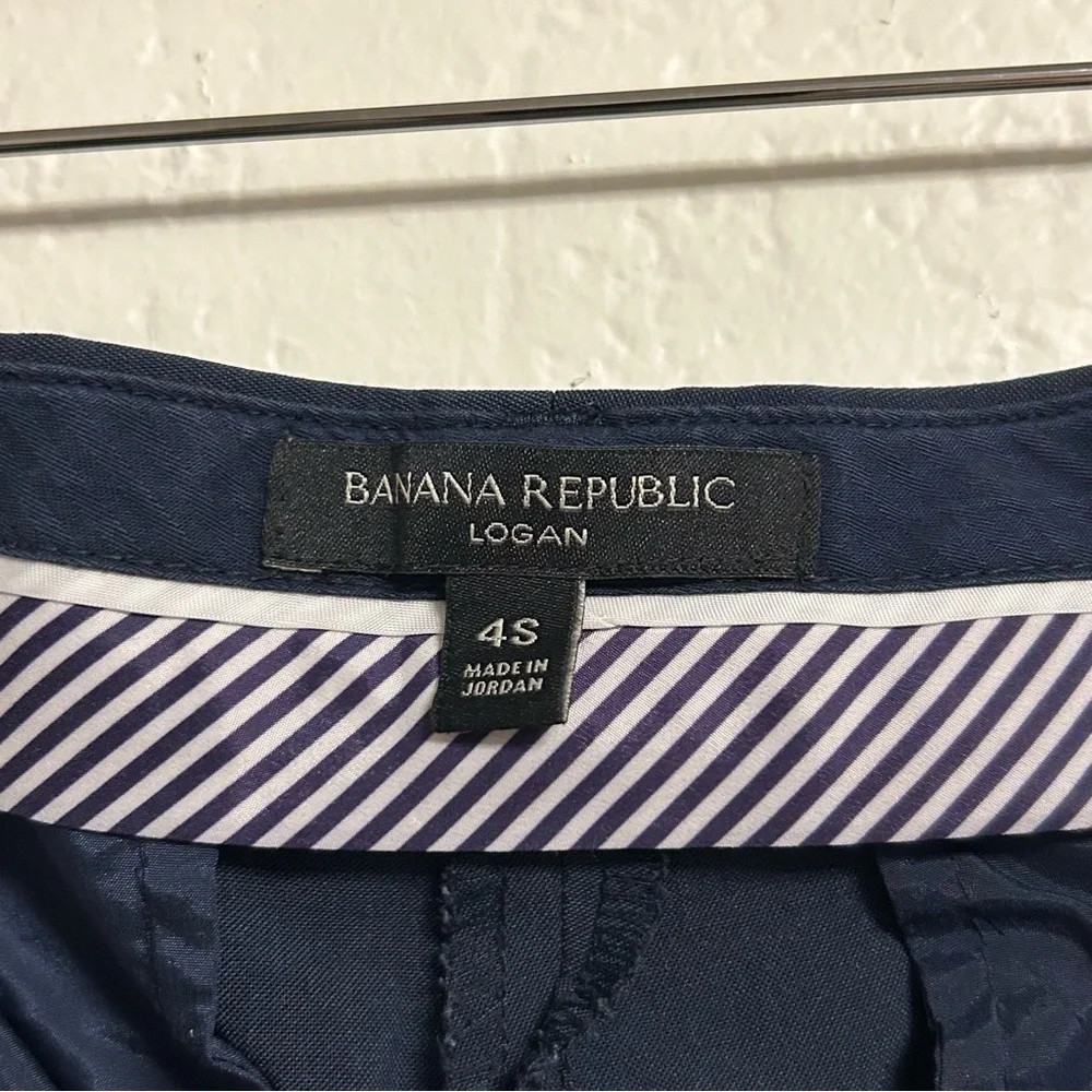 Banana Republic Navy Logan Dress Pants, Size‎ 4s